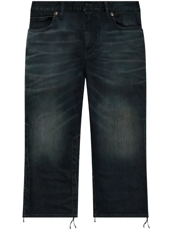 バレンシアガジーンズショートパンツ Balenciaga デニムショーツ | ブラック | FARFETCH JP