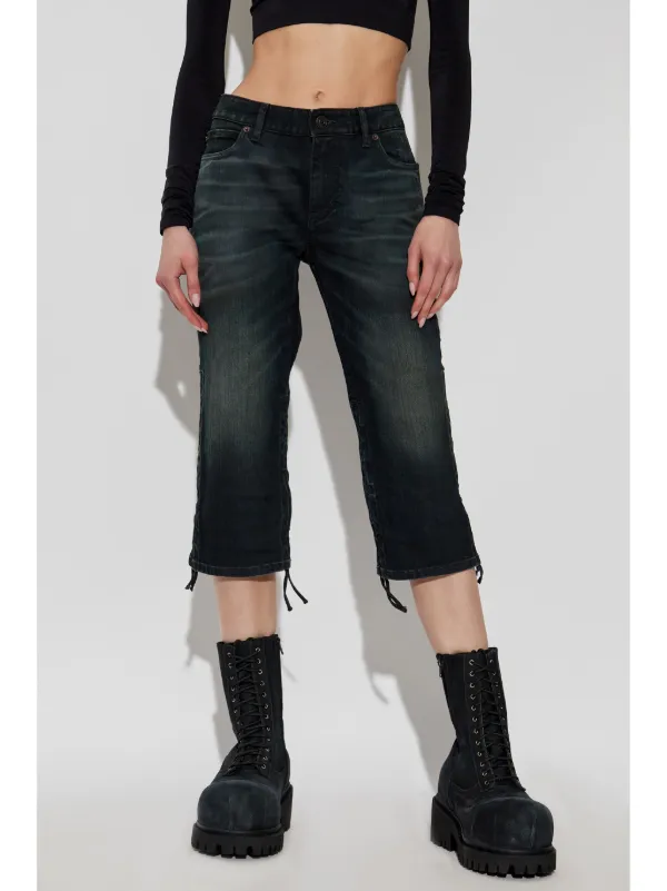 バレンシアガジーンズショートパンツ Balenciaga デニムショーツ | ブラック | FARFETCH JP