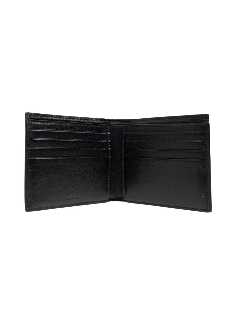 Shop Balenciaga Printed Wallet In Black