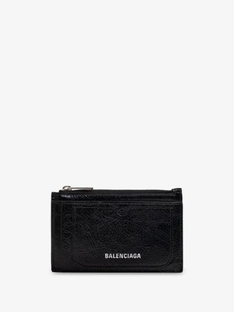Balenciaga grained card case