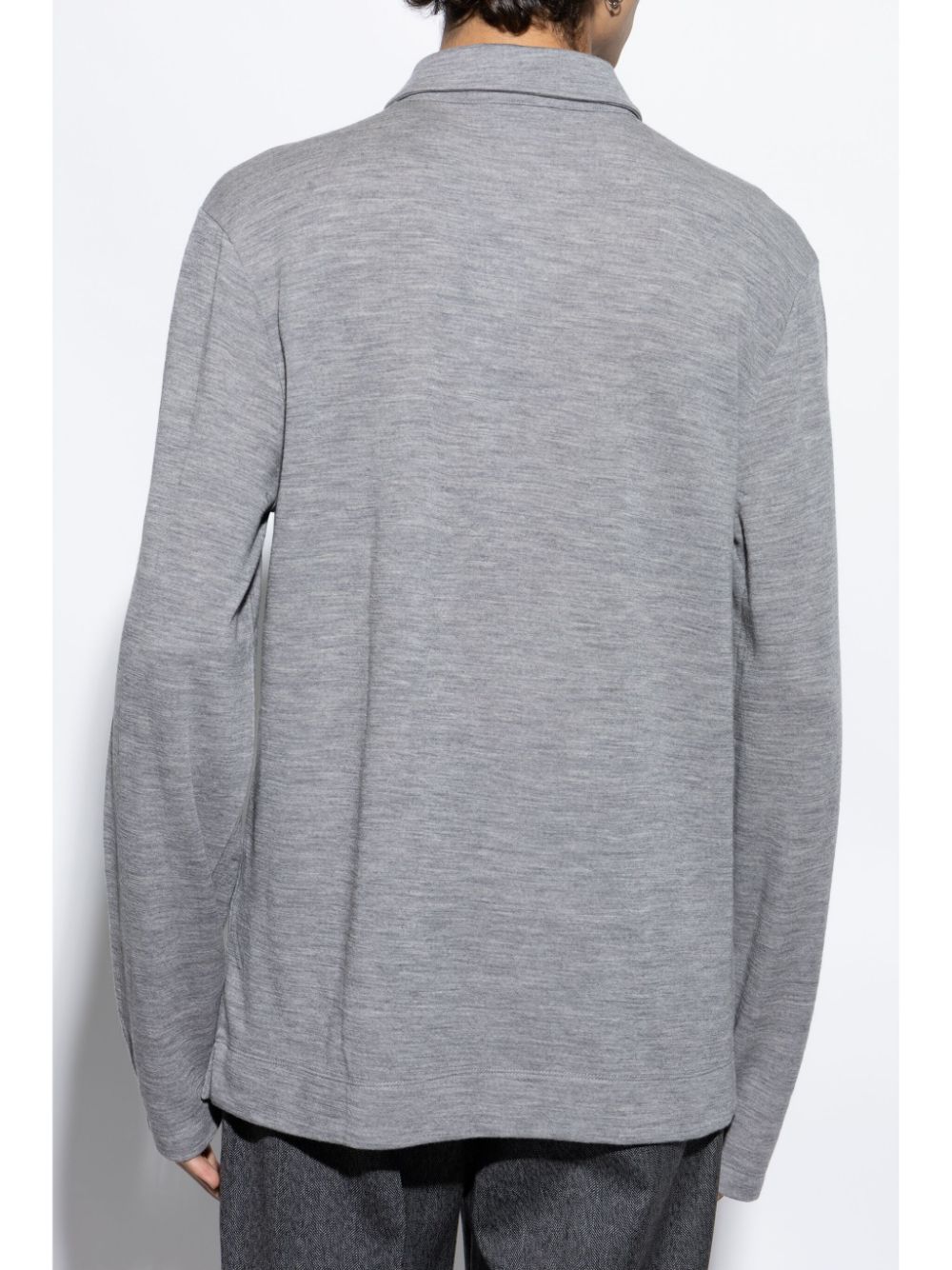 Shop Officine Generale Long-sleeve Shirt In Grey