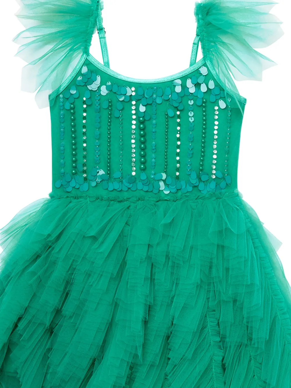 Tutu Du Monde Bebe Merry Mistletoe jurk met tutu Groen