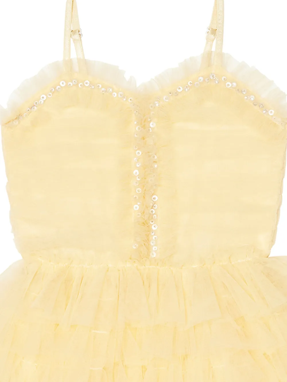 Tutu Du Monde Bebe Soni jurk met tutu Geel