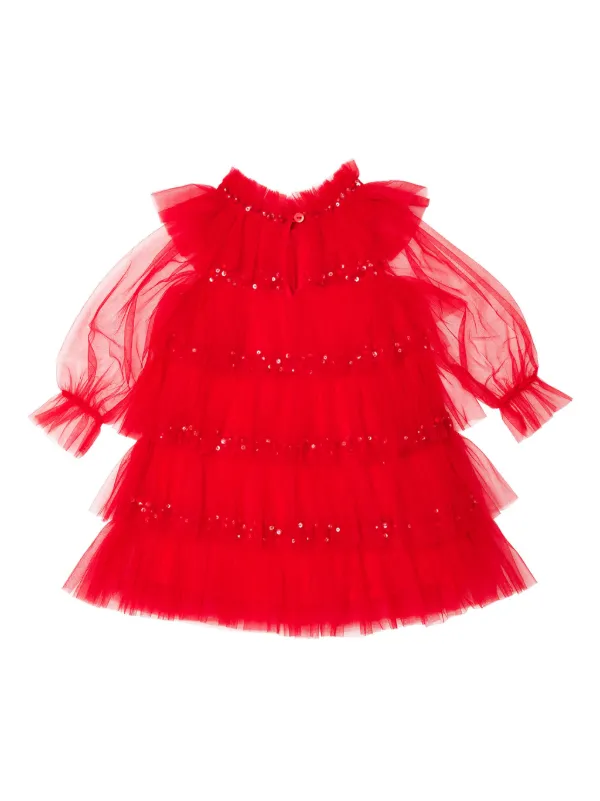 MM6 打ちのめさ Maison Margiela 新品•チュールレイヤードワンピース 