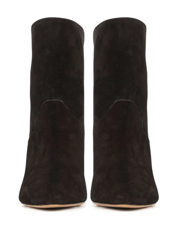 ISABEL MARANT 75mm Loline Suede Boots | Black | FARFETCH