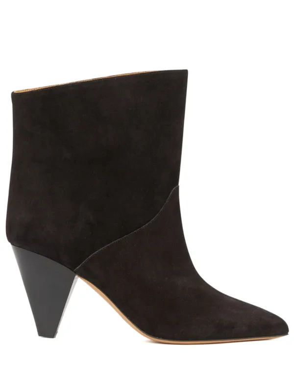 ISABEL MARANT 75mm Loline Suede Boots Black FARFETCH UK