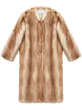 ISABEL MARANT Alberta faux-fur coat - Brown