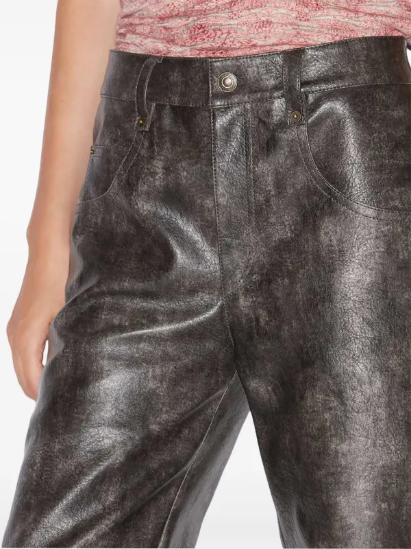 【送料&関税込】Marant Atoile Coralea Faux Leather Pants MARANT ÉTOILE Coralea パンツ | ブラック | FARFETCH JP