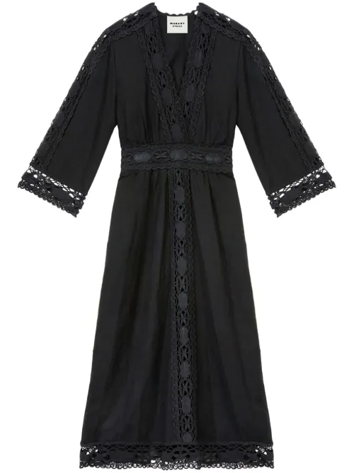 MARANT ÉTOILE robe Veona - Noir - MARANT ÉTOILE - Modalova