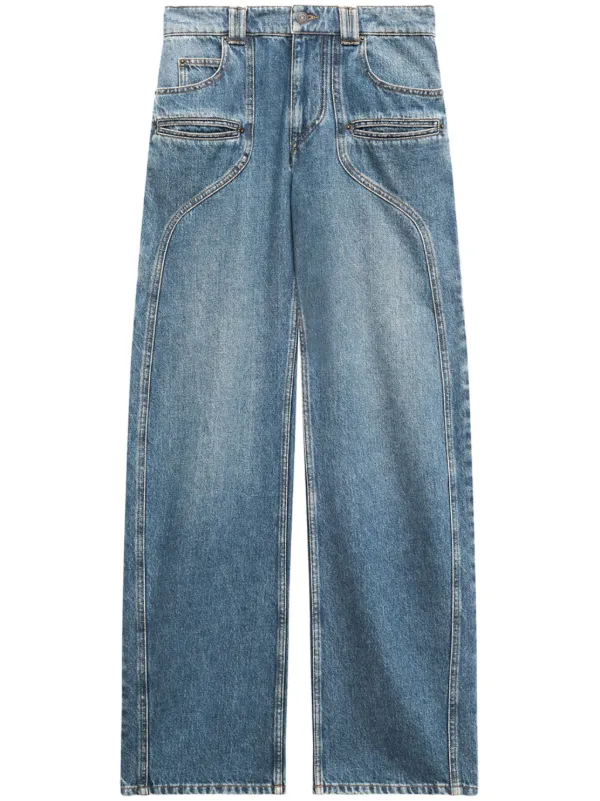 デニム・ジーパン ISABEL MARANT 'Betiane' jeans Beige BETIANE PANTS Woman blue | ISABEL MARANT Official online store