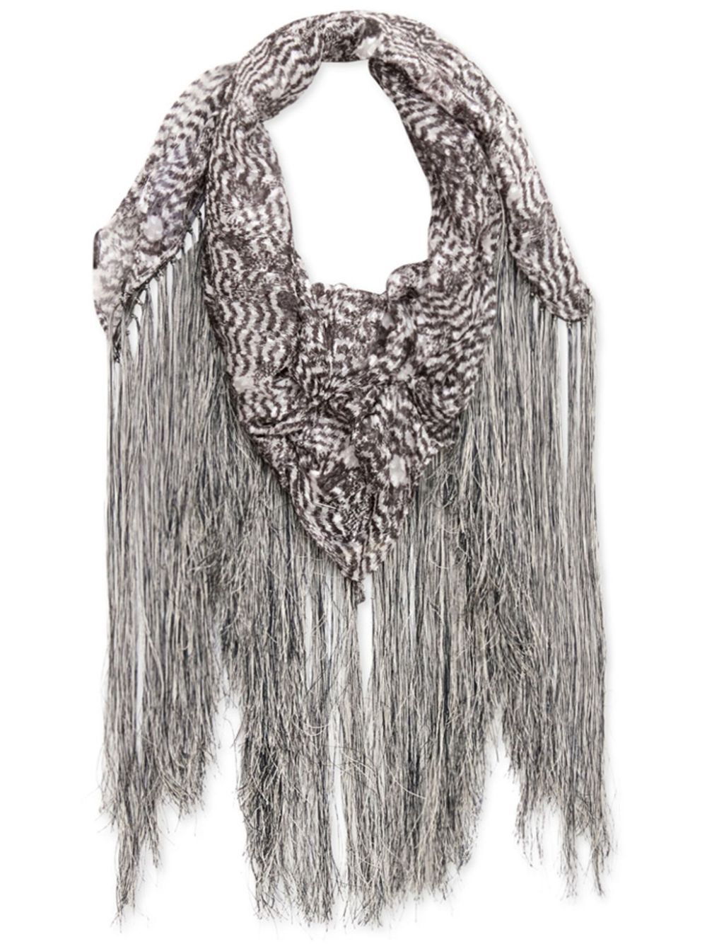 Isabel Marant Ronna Scarf In Black And Ecru