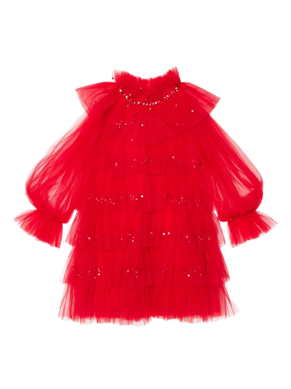 Tutu Du Monde Kids' Luminous Tulle Dress In Red