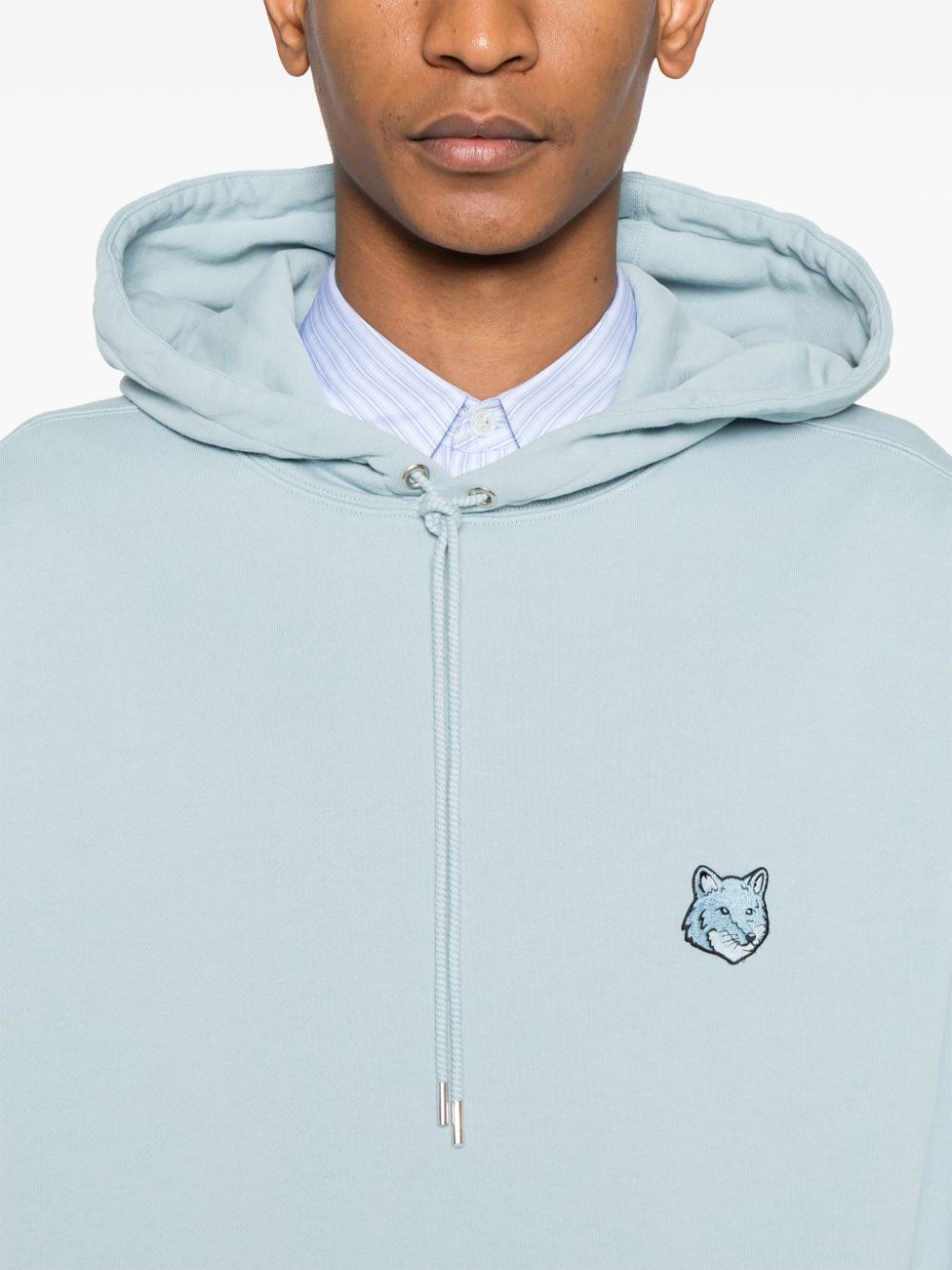 Maison Kitsune bold fox head patch hoodie Women