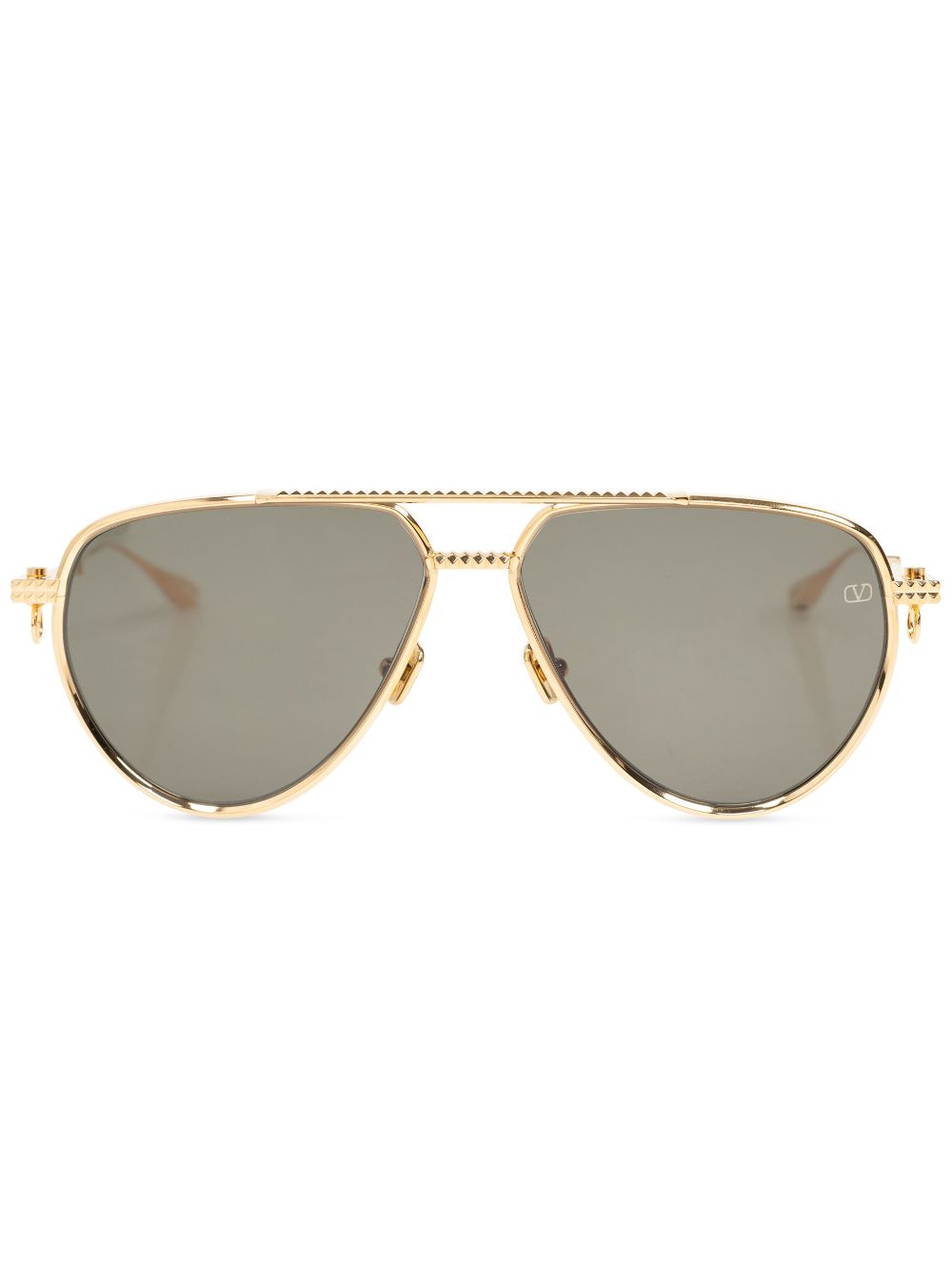 VALENTINO GARAVANI EYEWEAR Zonnebril met piloten montuur Goud