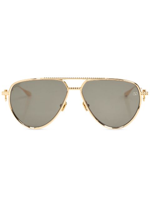 VALENTINO GARAVANI EYEWEAR pilot-frame stud sunglasses