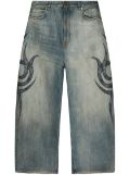 Balenciaga drop-crotch jeans - Blue