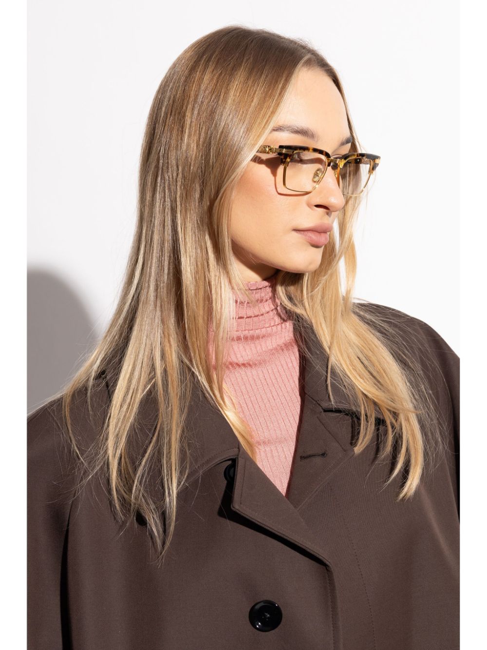 Shop Balmain Eyewear Legion Ii Frame Glasses In Brown