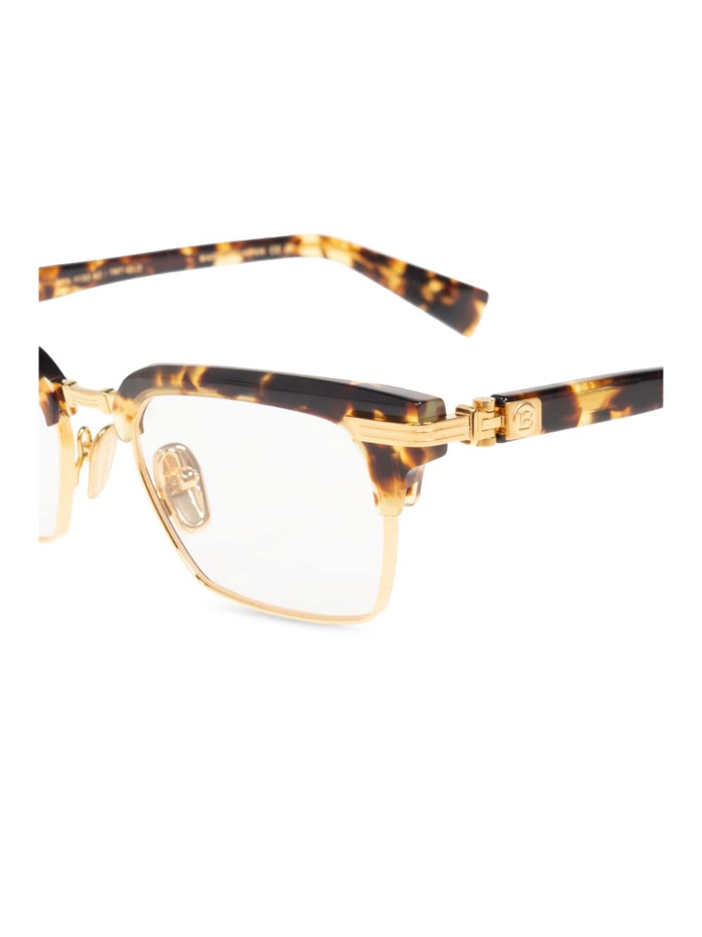 Shop Balmain Eyewear Legion Ii Frame Glasses In Brown