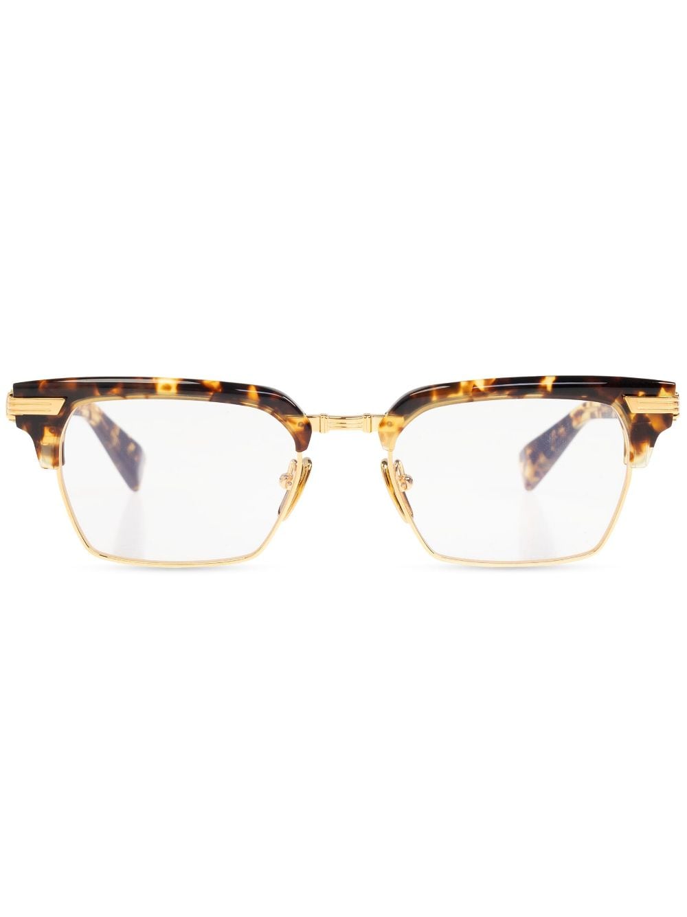 Shop Balmain Eyewear Legion Ii Frame Glasses In Brown