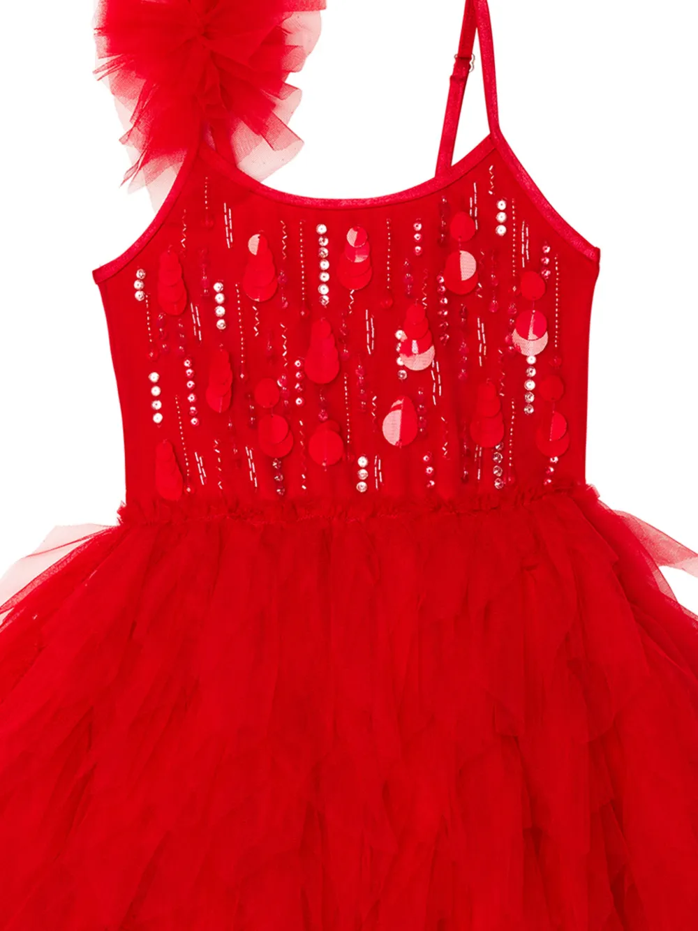 Tutu Du Monde Bebe Ruby Dazzle jurk met tutu Rood