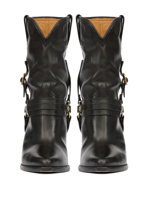 【送料&関税込】Isabel Marant 90mm Leather Ankle Boots ISABEL MARANT 90mm Lyka Boots | Black | FARFETCH