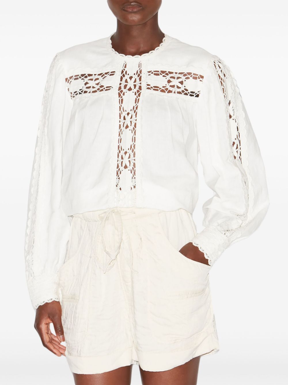 Marant Toile Top Valmira Blanco Farfetch Mx