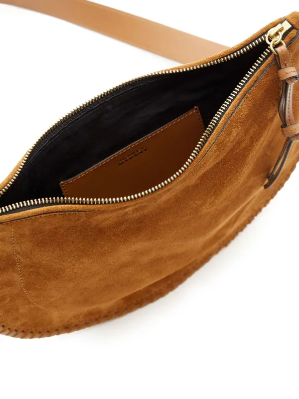ISABEL MARANT Oskan Soft Zipped Cross Body Bag | Brown