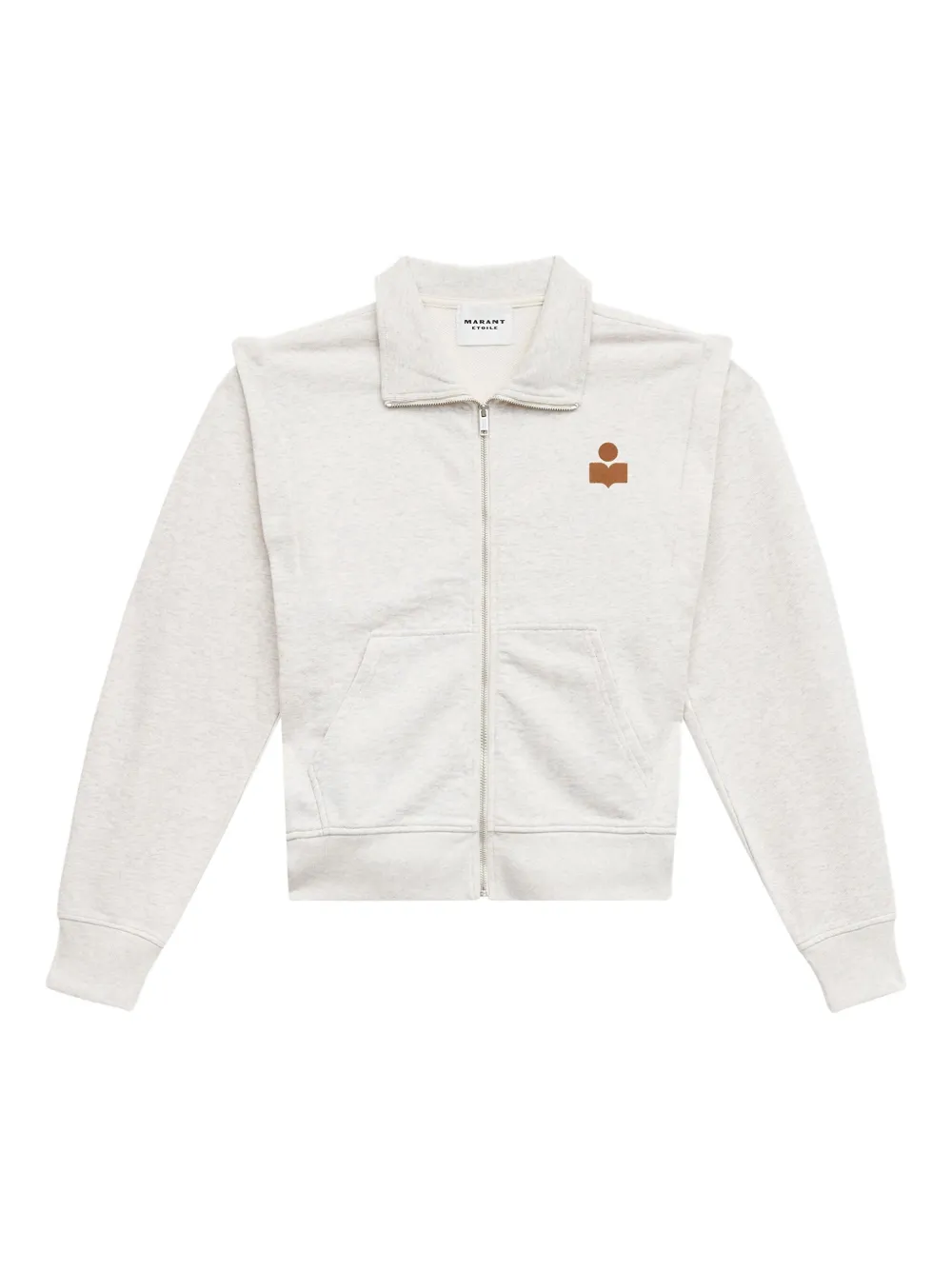 Isabel Marant Étoile Madilia Zip-up Sweatshirt In Neutrals