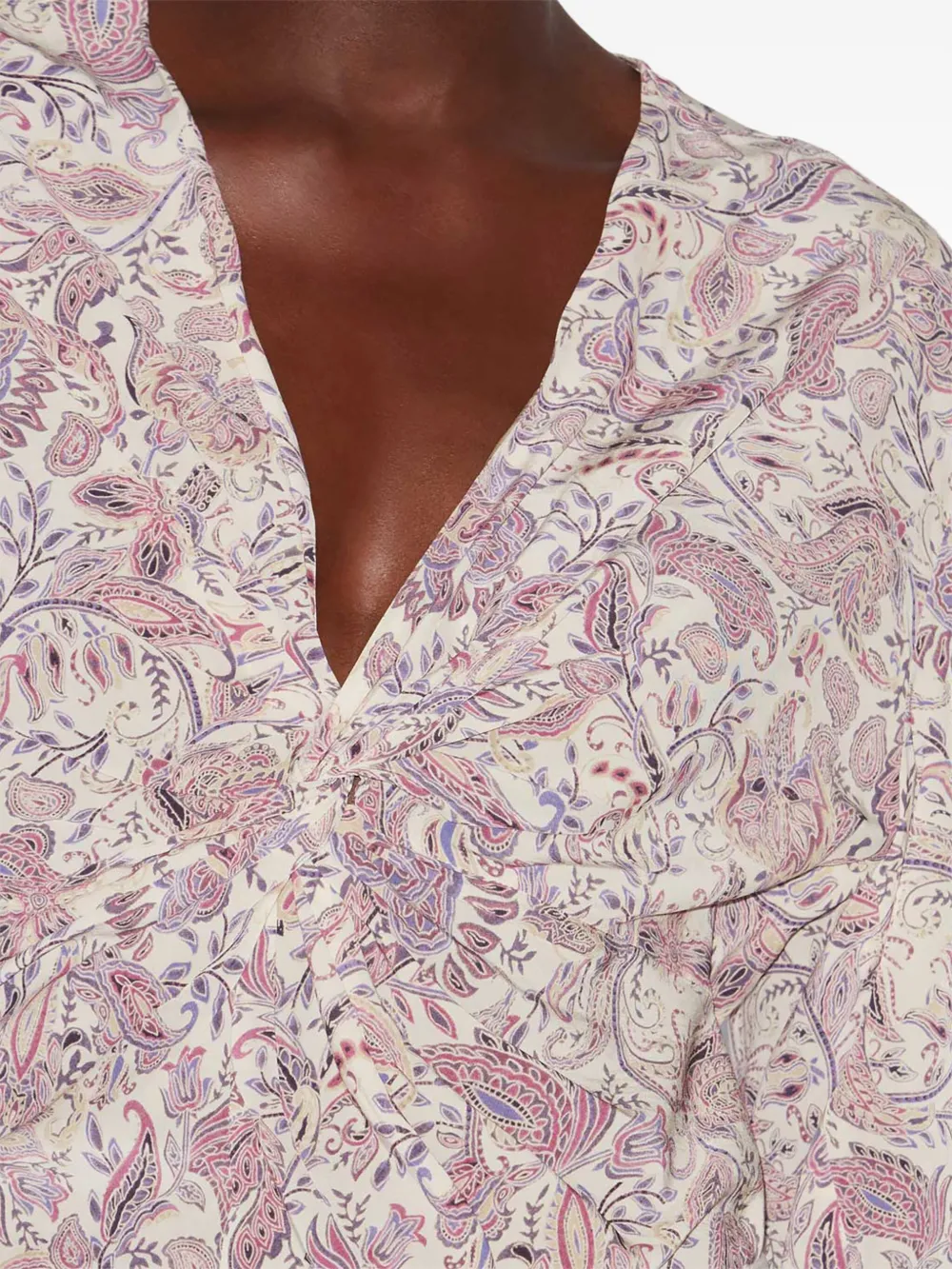 Shop Isabel Marant Étoile Zekia Blouse In Neutrals