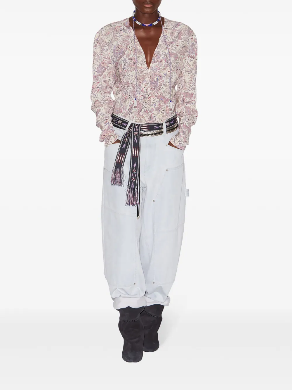 MARANT ÉTOILE Zekia blouse - Beige