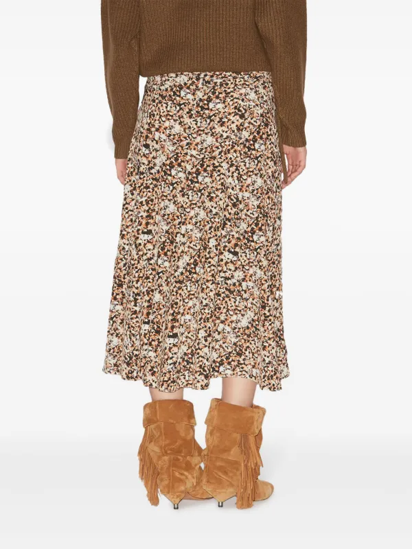 ISABEL MARANT Olena Skirt | Brown | FARFETCH