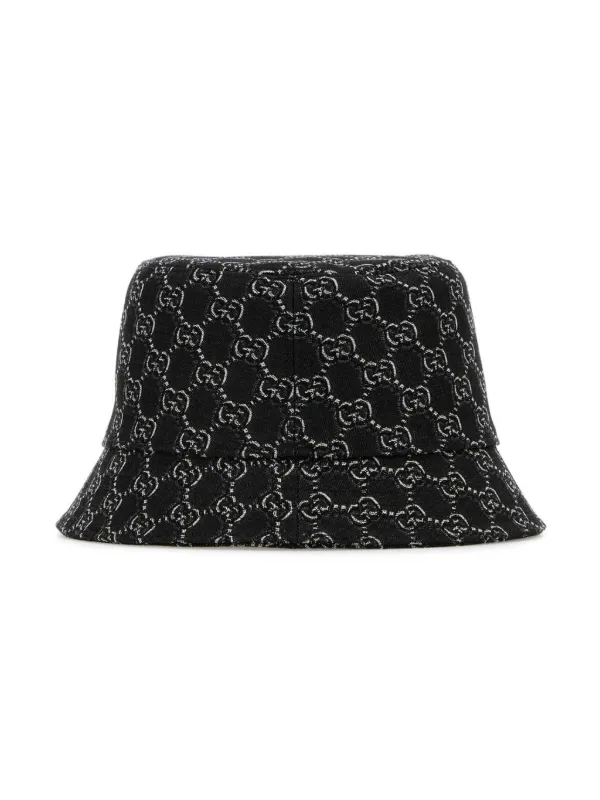 Gucci GG Supreme Bucket Hat Black FARFETCH TR