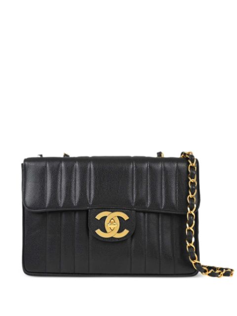 Affordable HOT SALE CHANEL 1992 Mademoiselle Classic Flap shoulder bag Women