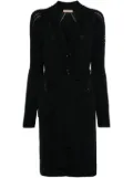 Ermanno Scervino crystal-embellished cardi-coat - Black