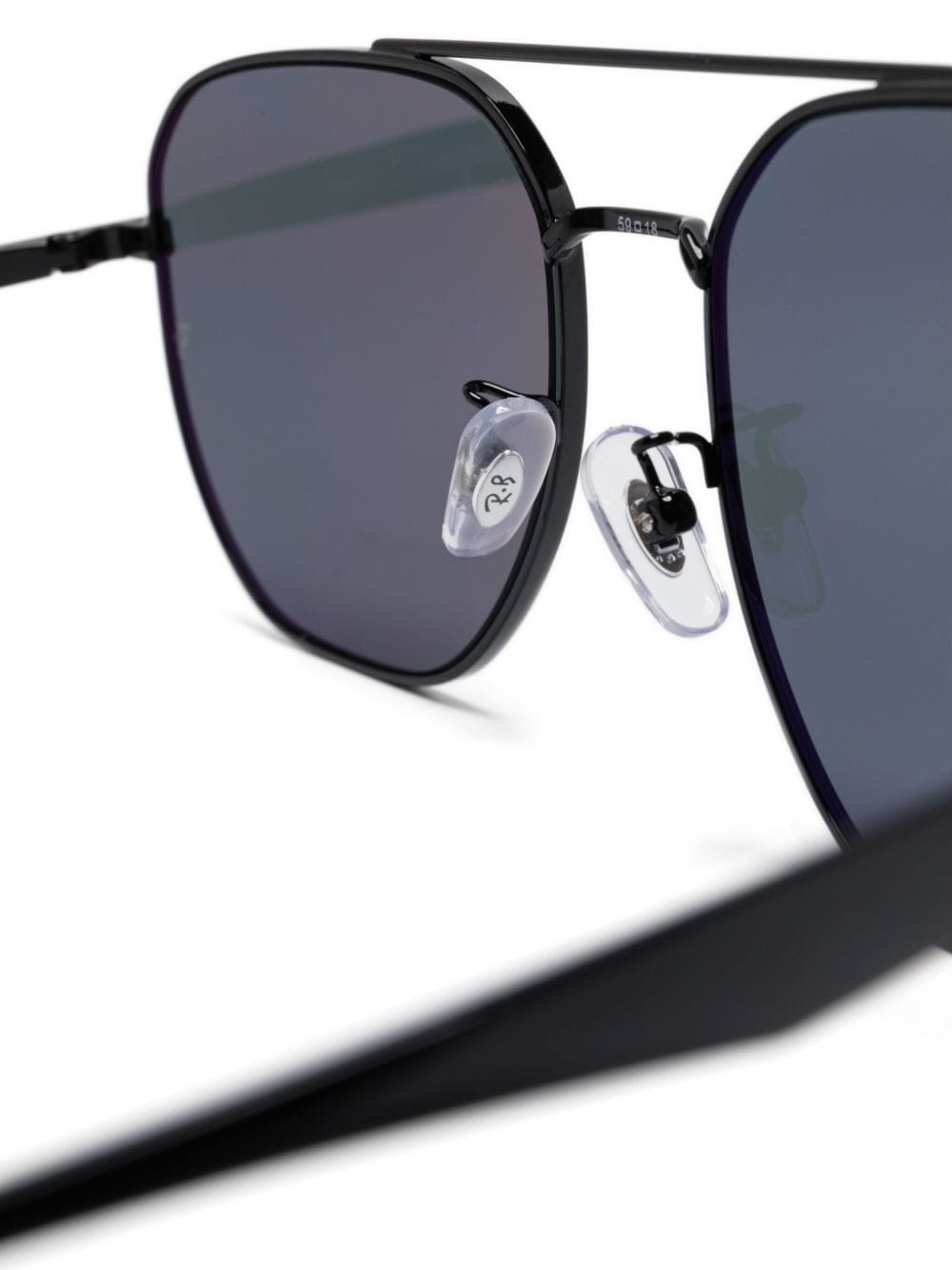 Shop Ray Ban Aviator-frame Sunglasses In Black