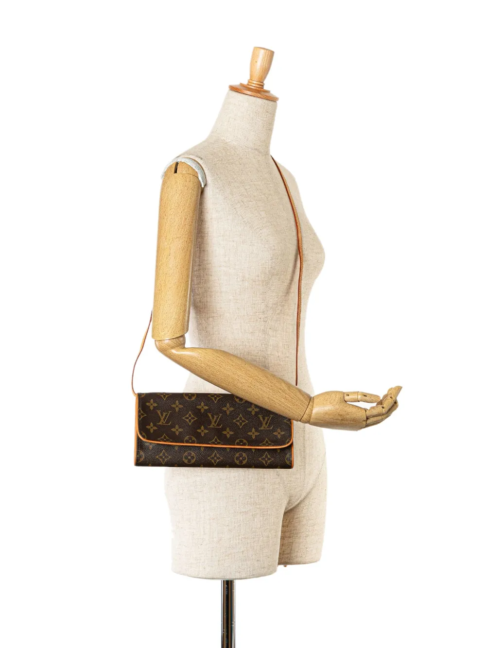 Affordable Louis Vuitton Pre-Owned 2001 Monogram Pochette Twin GM crossbody bag WOMEN