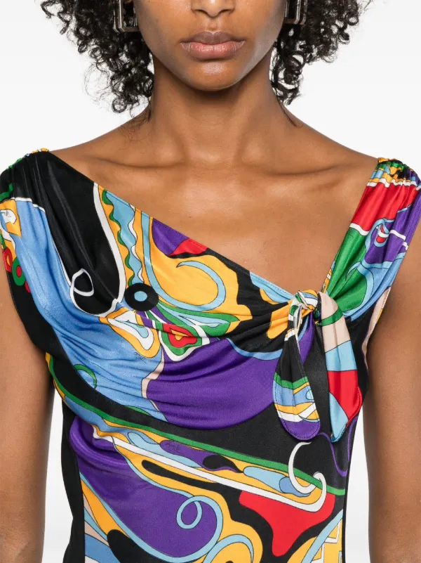 @pucci 平野 CD ① PUCCI Orchidee-print Top | Black | FARFETCH