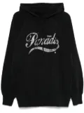 3PARADIS crystal-logo hoodie - Black