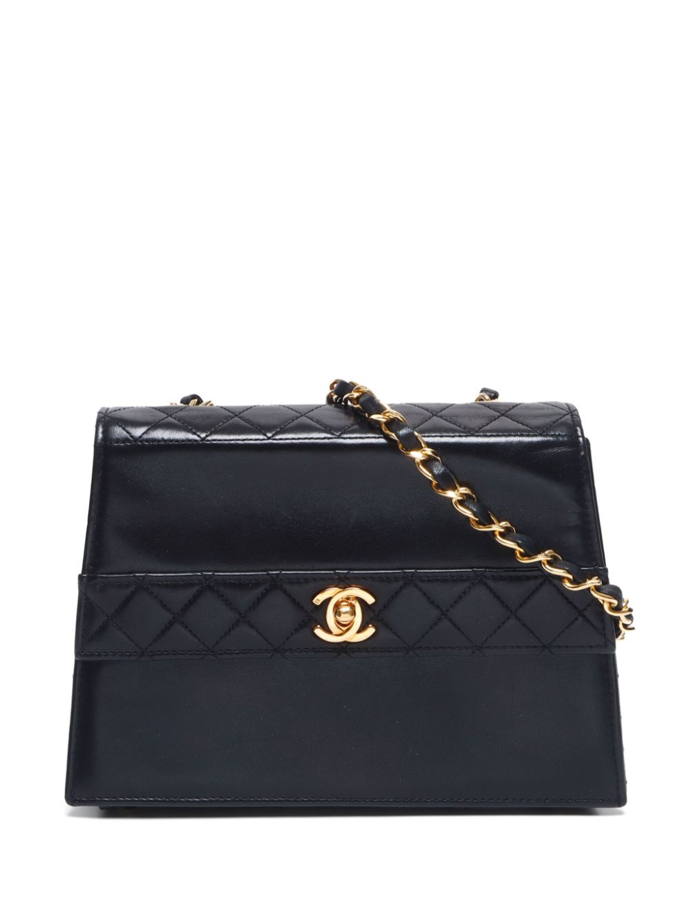 CHANEL Pre-Owned 1985-1993 Trapezoid Flap shoulder bag – Black