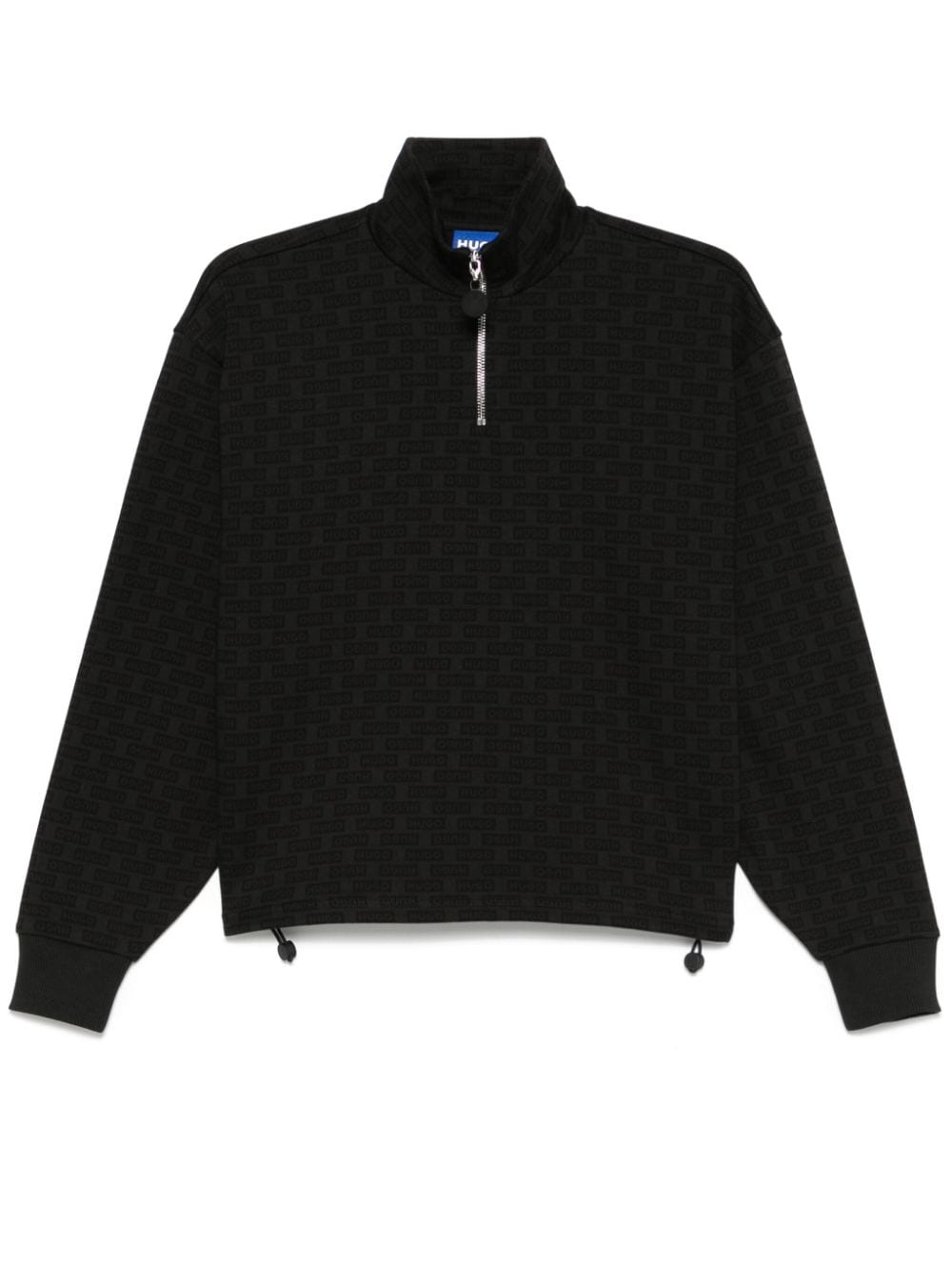 Shop Hugo Boss Logo-print Sweatshirt In Black