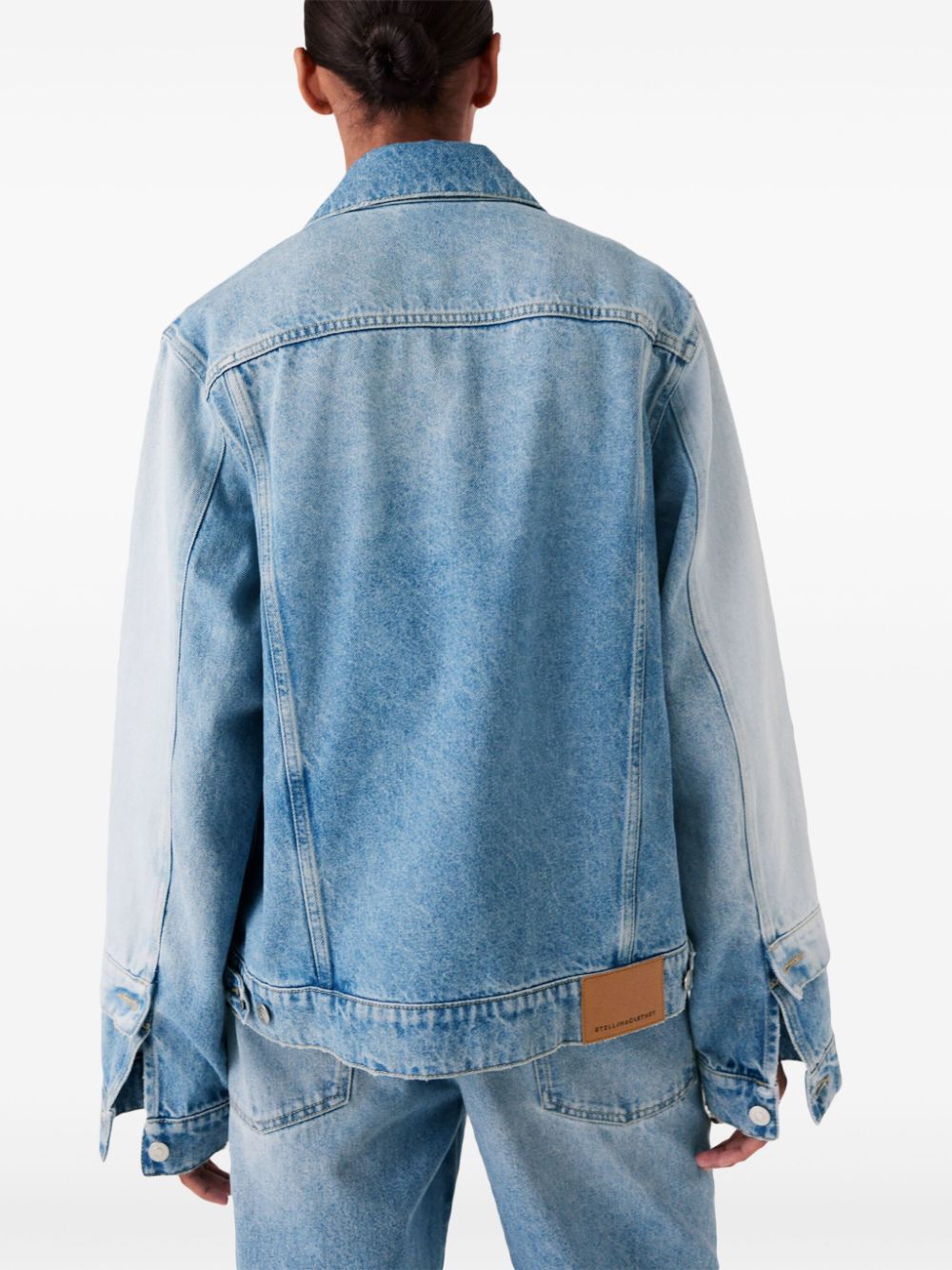 Stella McCartney Denim jack Blauw