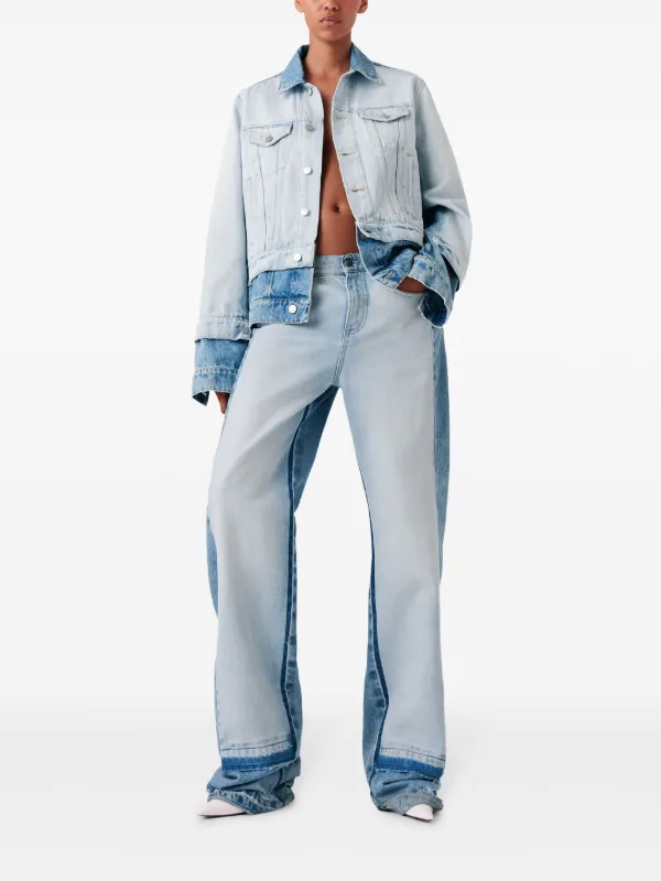 Stella McCartney two-tone Jeans | Blue | FARFETCH