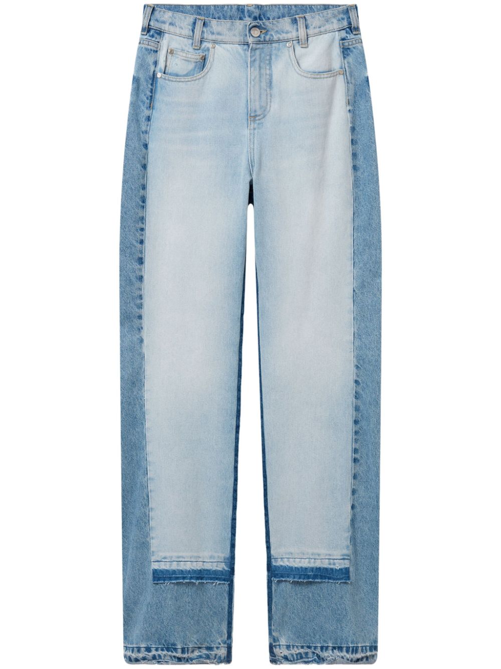 Stella McCartney Tweekleurige jeans Blauw