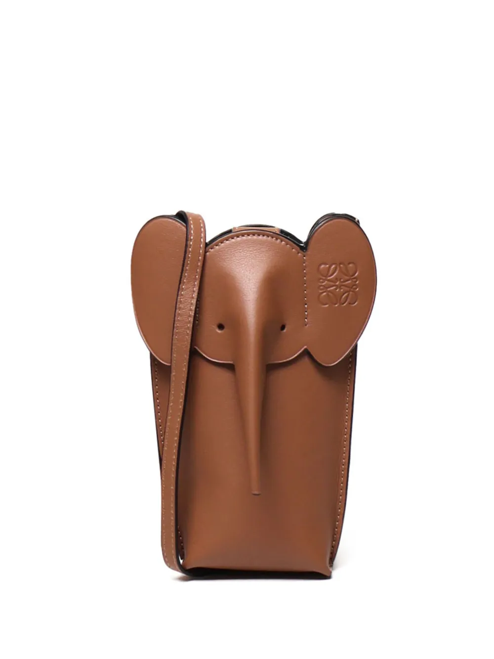Loewe Elephant Pocket Shoulder Bag In Brown