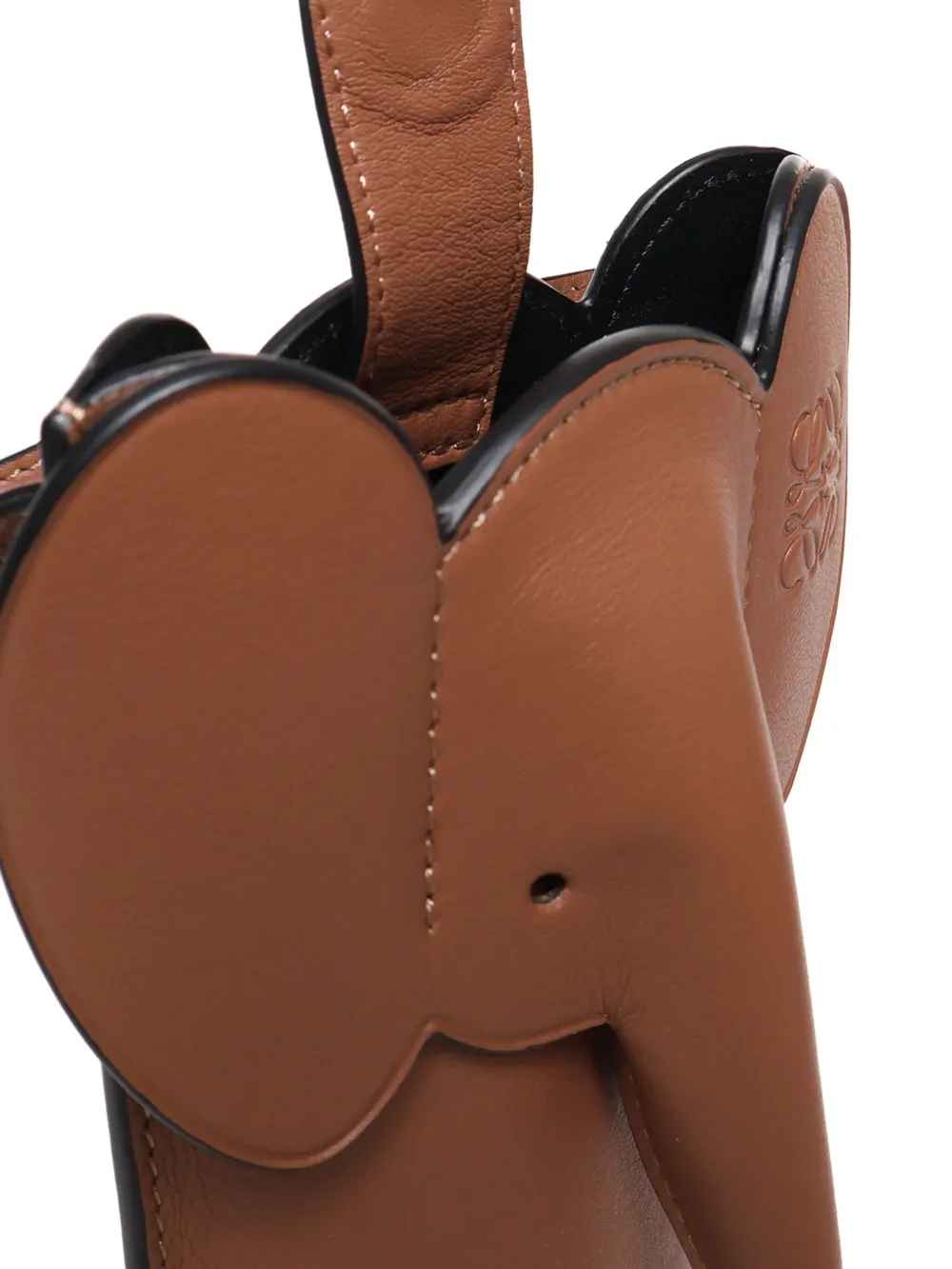 Loewe Elephant Pocket Shoulder Bag In Brown