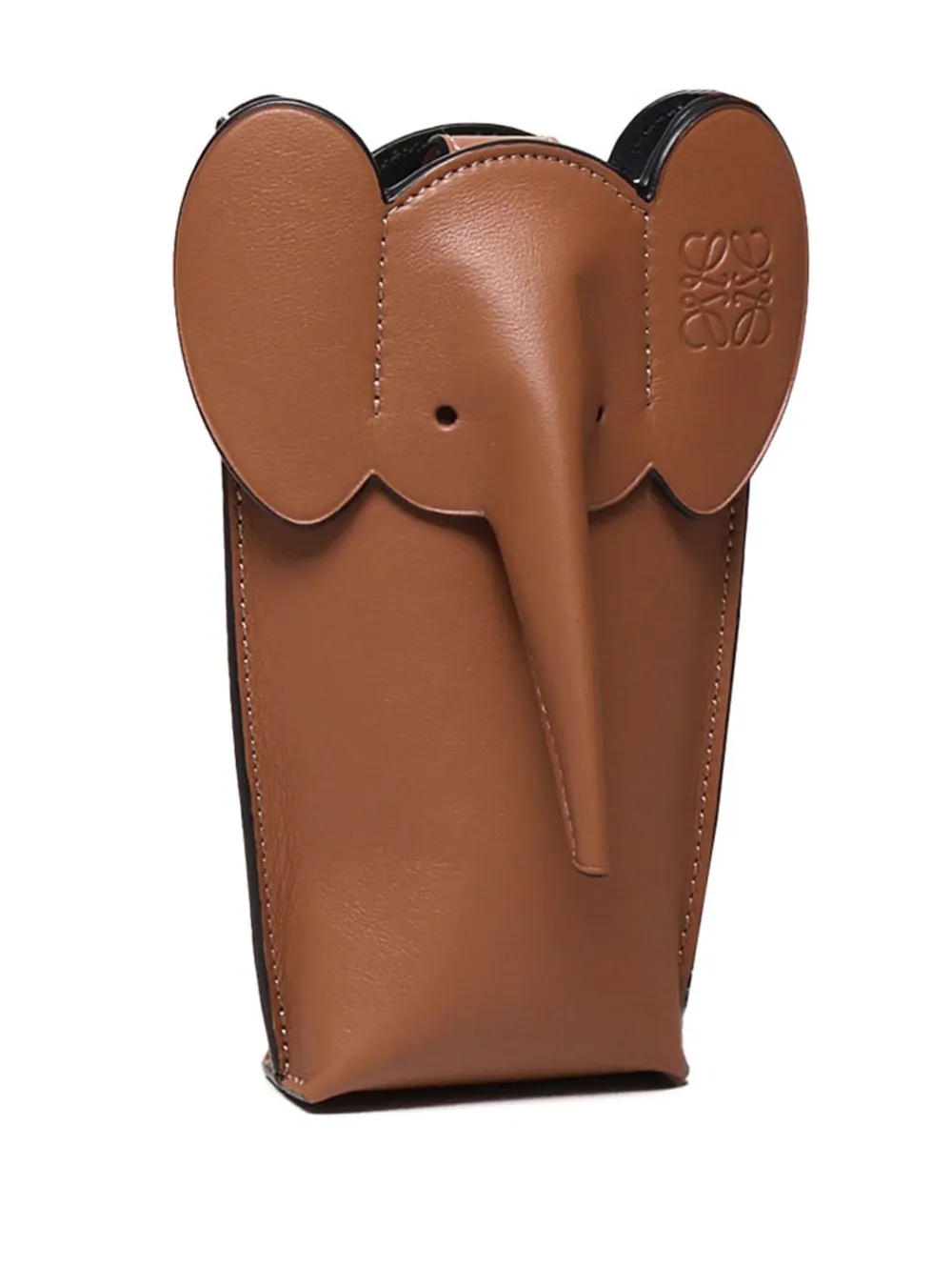 Loewe Elephant Pocket Shoulder Bag In Brown