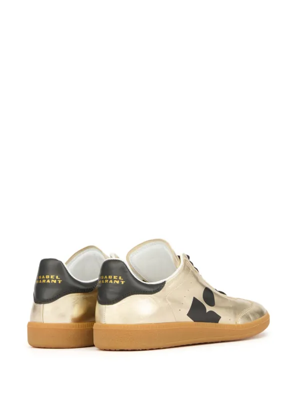 ISABEL MARANT Kaycee Sneakers | Gold | FARFETCH