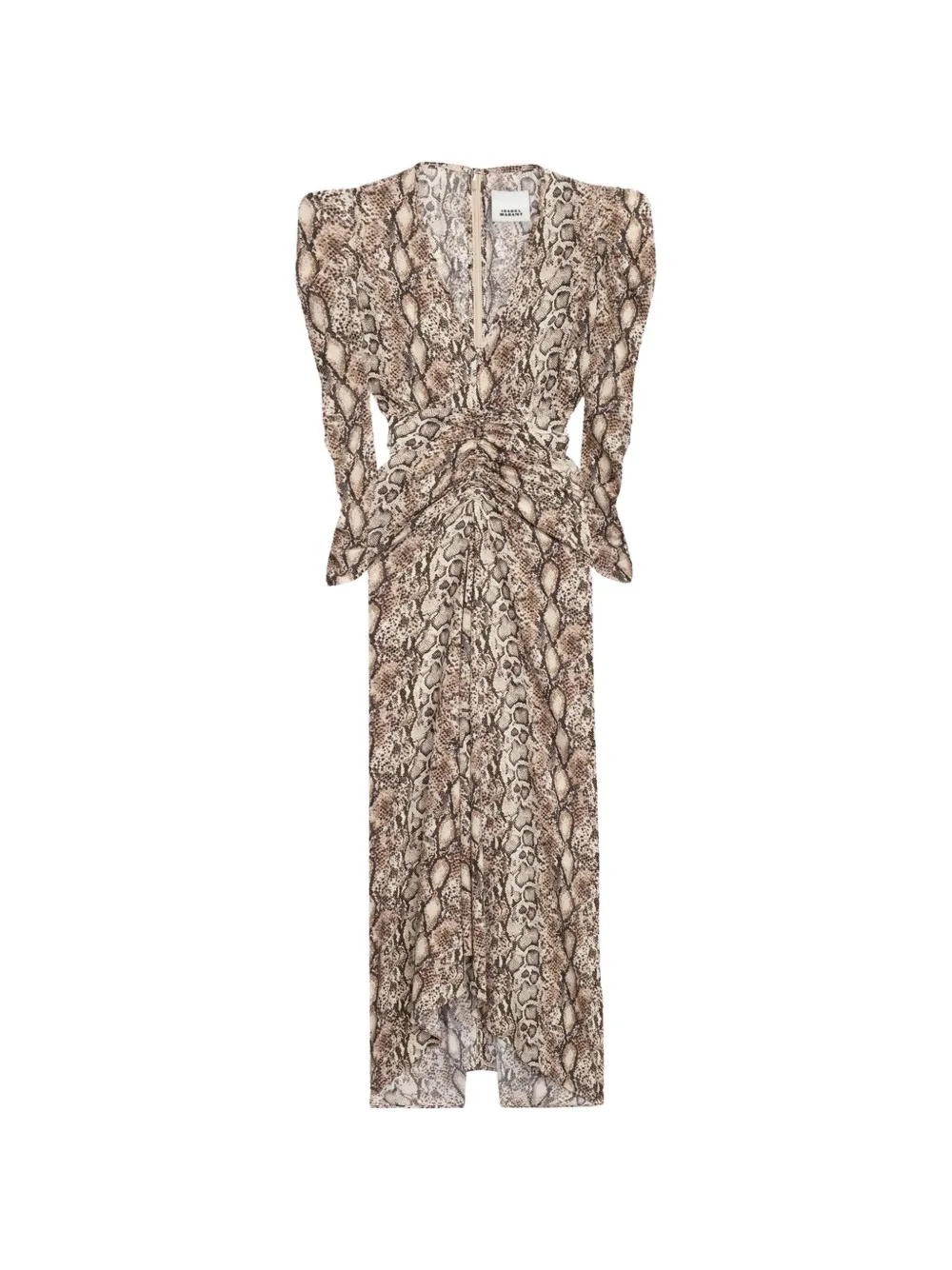 ISABEL MARANT Albini midi-jurk Beige