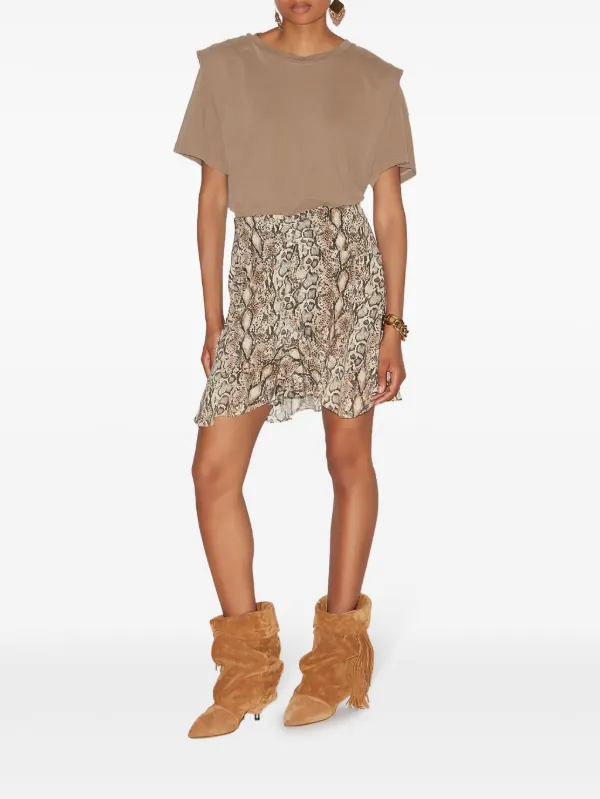【送料&関税込】Isabel Marant Ozany Skirt ISABEL MARANT Ozany Skirt | Neutrals | FARFETCH