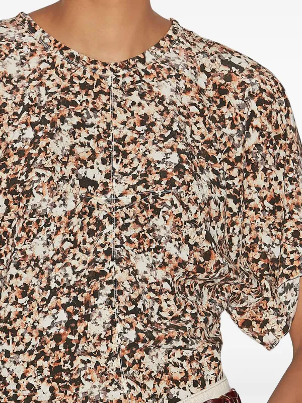【関税込み】Isabel Marant ブラウン Karlita トップス KARLITA TOP Woman bronze | ISABEL MARANT Official online store